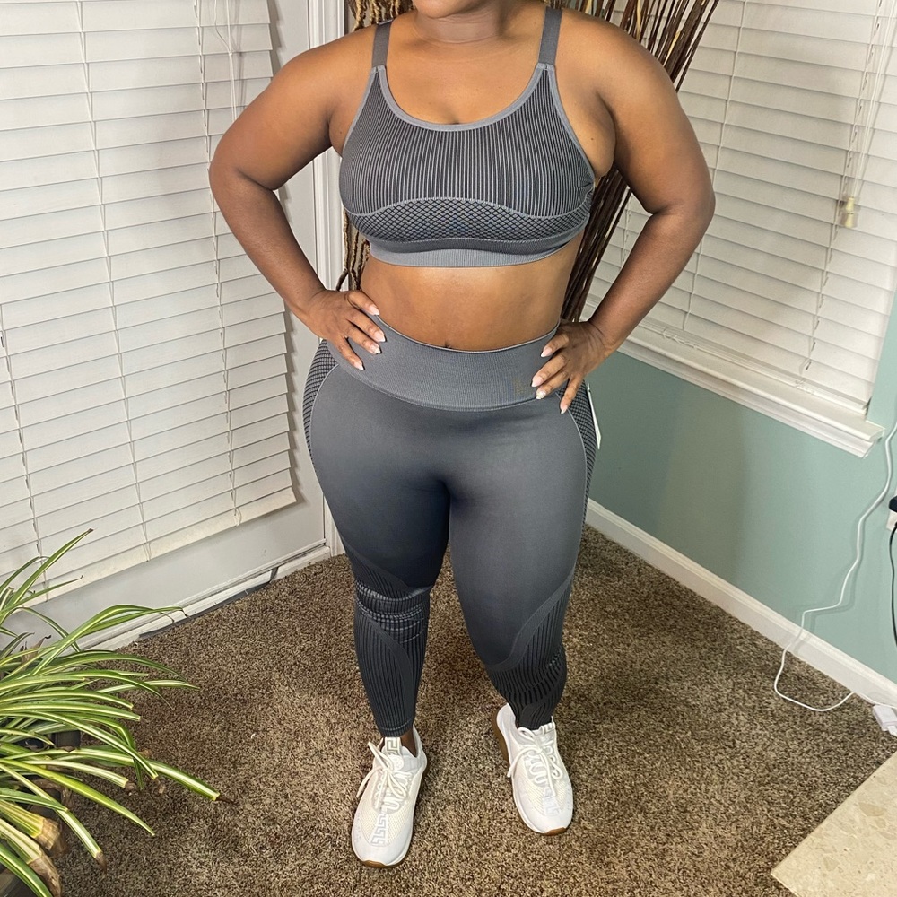 Athletic set in grey and purple $25 each!